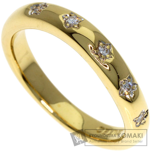 CELINE 5P Diamond Ring K18 Yellow Gold Ladies [Used]