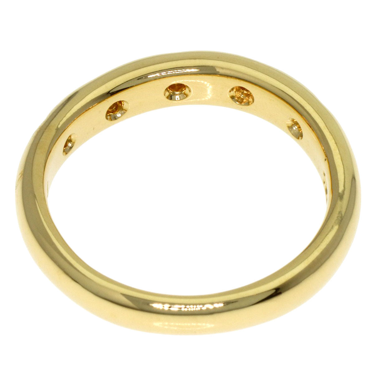 CELINE 5P Diamond Ring K18 Yellow Gold Ladies [Used]