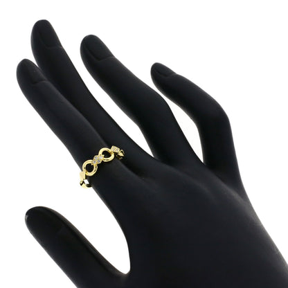 Dior Diamond Ring K18 Yellow Gold Ladies [Used]