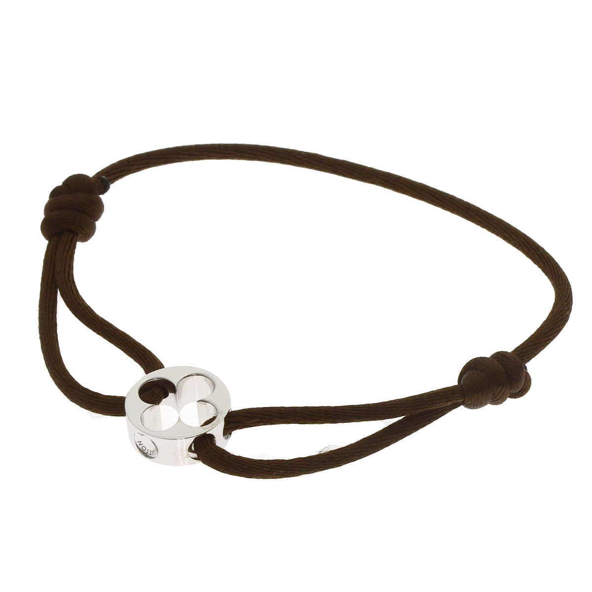 LOUIS VUITTON Brassle Lien Empreinte Bracelet K18 White Gold Ladies [Used]