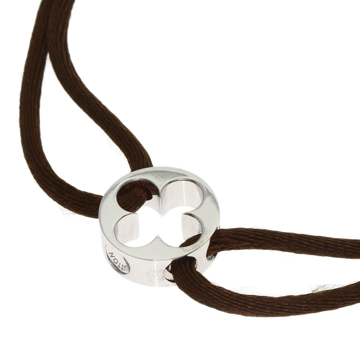 LOUIS VUITTON Brassle Lien Empreinte Bracelet K18 White Gold Ladies [Used]