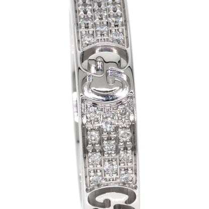 GUCCI Icon Full Diamond #5 Ring K18 White Gold Ladies [Used]