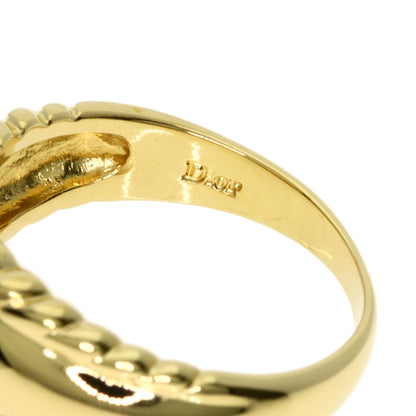 Dior Heart Diamond Ring K18 Yellow Gold Ladies [Used]