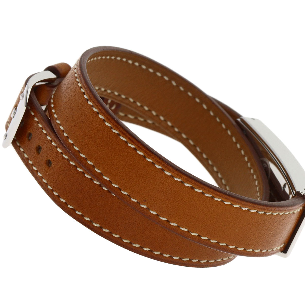 HERMES Hermès Kelly II Double Tour Watches KT1.210 Stainless Steel/Leather Ladies