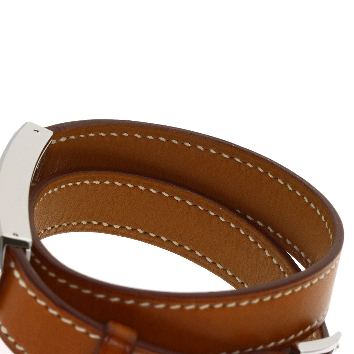 HERMES Hermès Kelly II Double Tour Watches KT1.210 Stainless Steel/Leather Ladies