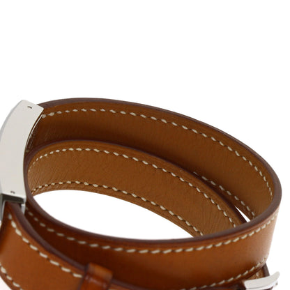 HERMES Hermès Kelly II Double Tour Watches KT1.210 Stainless Steel/Leather Ladies