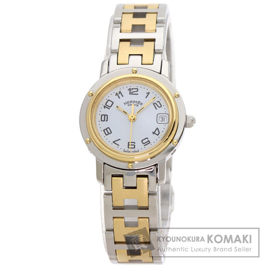 HERMES Clipper Watches CL4.220 Stainless Steel/SSxGP Ladies