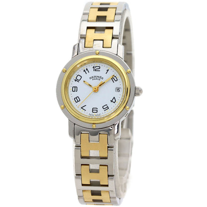 HERMES Clipper Watches CL4.220 Stainless Steel/SSxGP Ladies