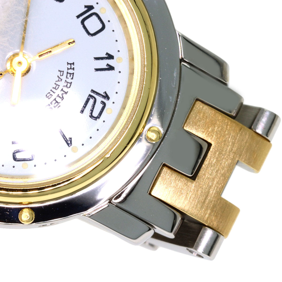 HERMES Clipper Watches CL4.220 Stainless Steel/SSxGP Ladies