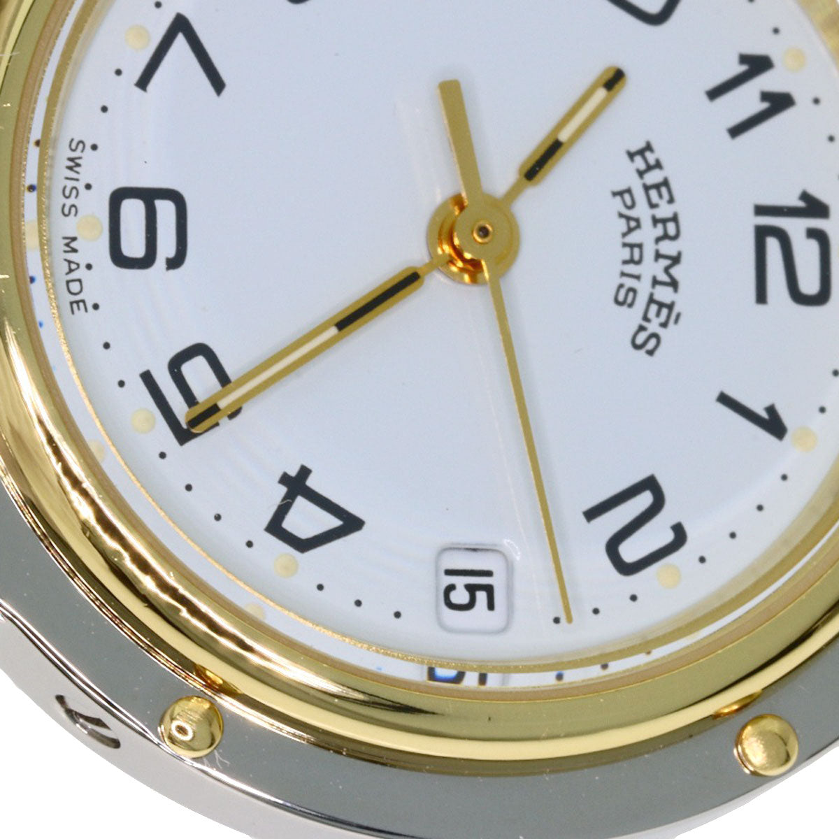 HERMES Clipper Watches CL4.220 Stainless Steel/SSxGP Ladies