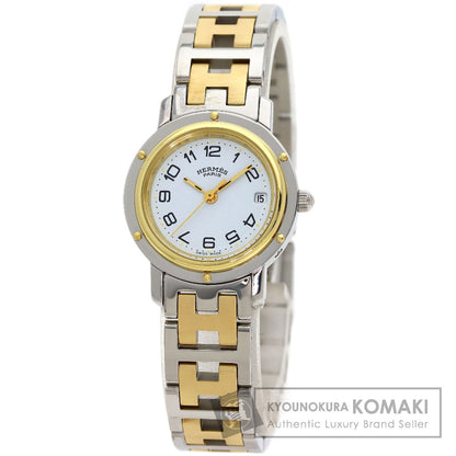 HERMES Clipper Watches CL4.220 Stainless Steel/SSxGP Ladies