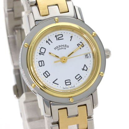 HERMES Clipper Watches CL4.220 Stainless Steel/SSxGP Ladies