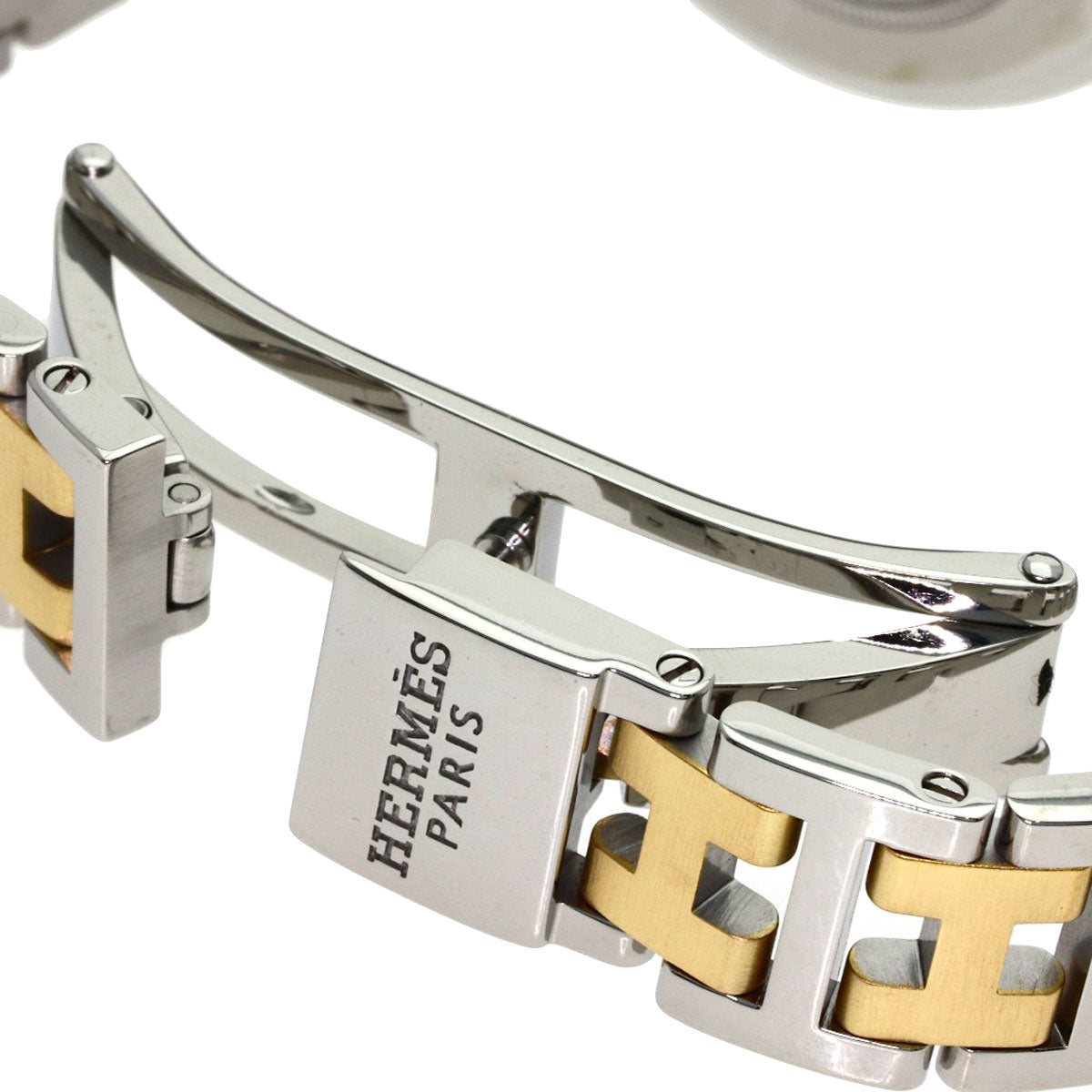 HERMES Clipper Watches CL4.220 Stainless Steel/SSxGP Ladies