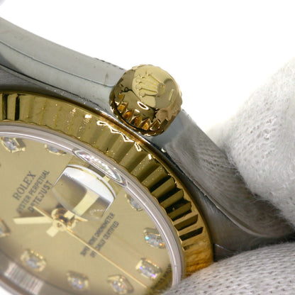ROLEX DATEJUST 10P Diamond Watches 79173G Stainless Steel/SSxK18YG Ladies