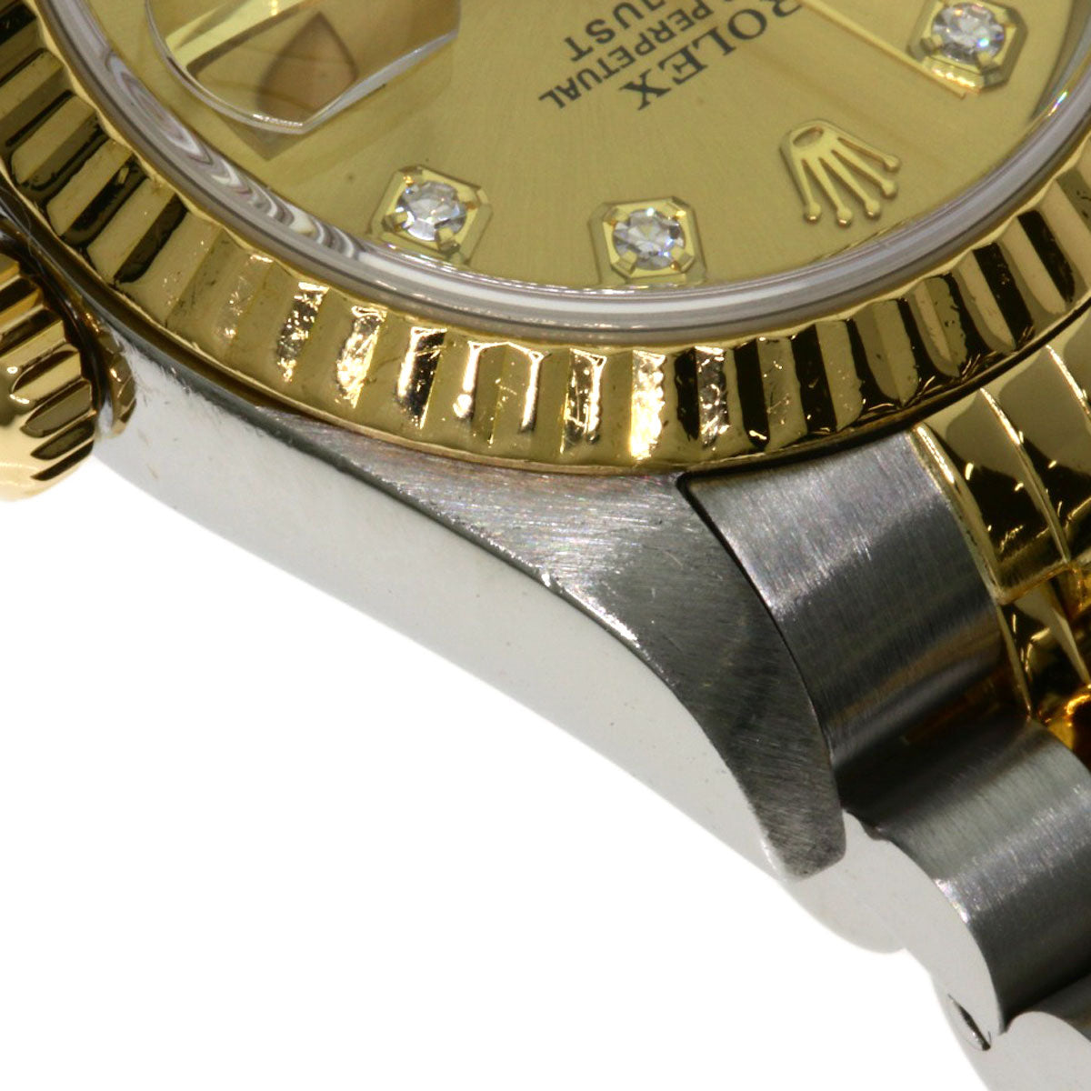 ROLEX DATEJUST 10P Diamond Watches 79173G Stainless Steel/SSxK18YG Ladies