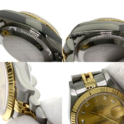 ROLEX DATEJUST 10P Diamond Watches 79173G Stainless Steel/SSxK18YG Ladies