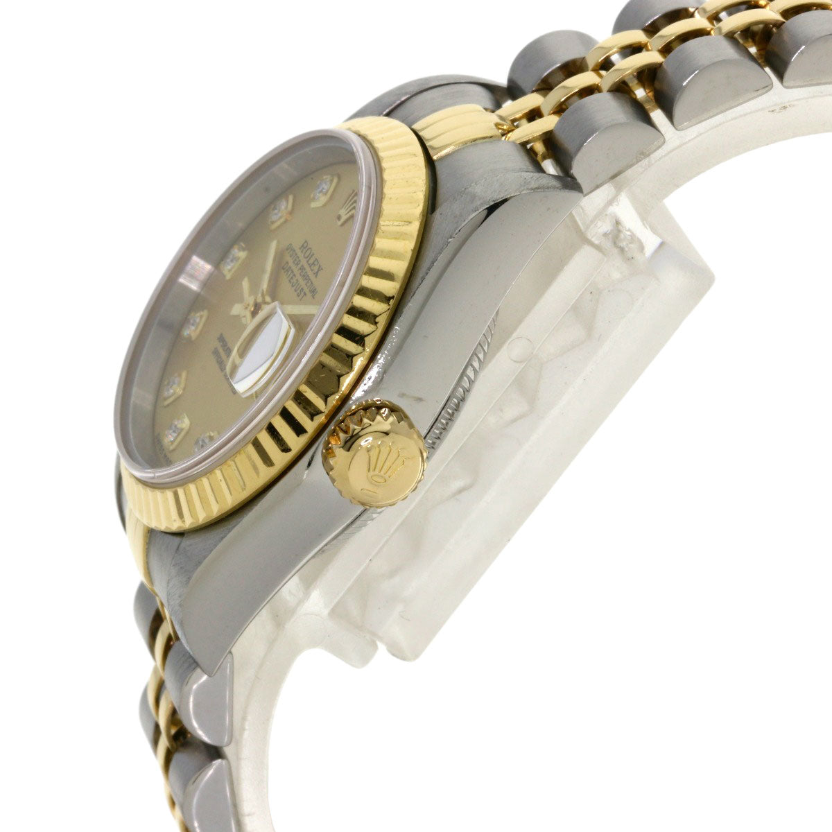ROLEX DATEJUST 10P Diamond Watches 79173G Stainless Steel/SSxK18YG Ladies