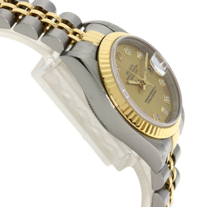ROLEX DATEJUST 10P Diamond Watches 79173G Stainless Steel/SSxK18YG Ladies