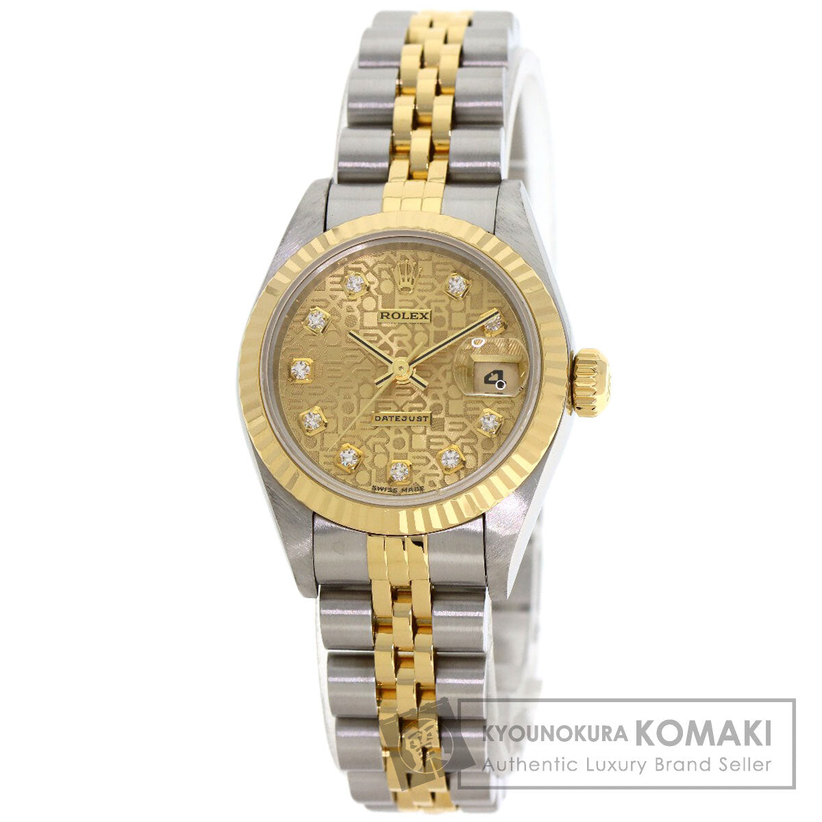 ROLEX DATEJUST 10P Diamond Watches 69173G Stainless Steel/SSxK18YG Ladies