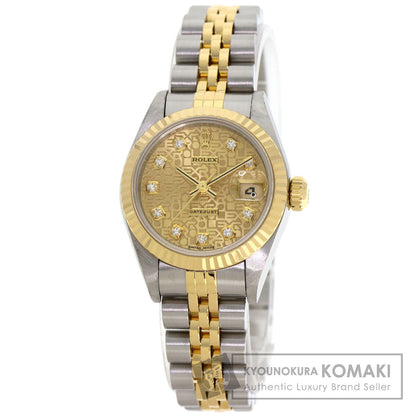 ROLEX DATEJUST 10P Diamond Watches 69173G Stainless Steel/SSxK18YG Ladies