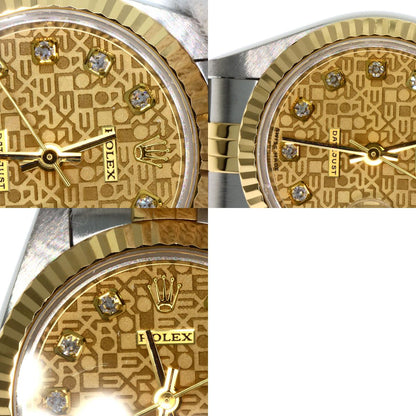 ROLEX DATEJUST 10P Diamond Watches 69173G Stainless Steel/SSxK18YG Ladies