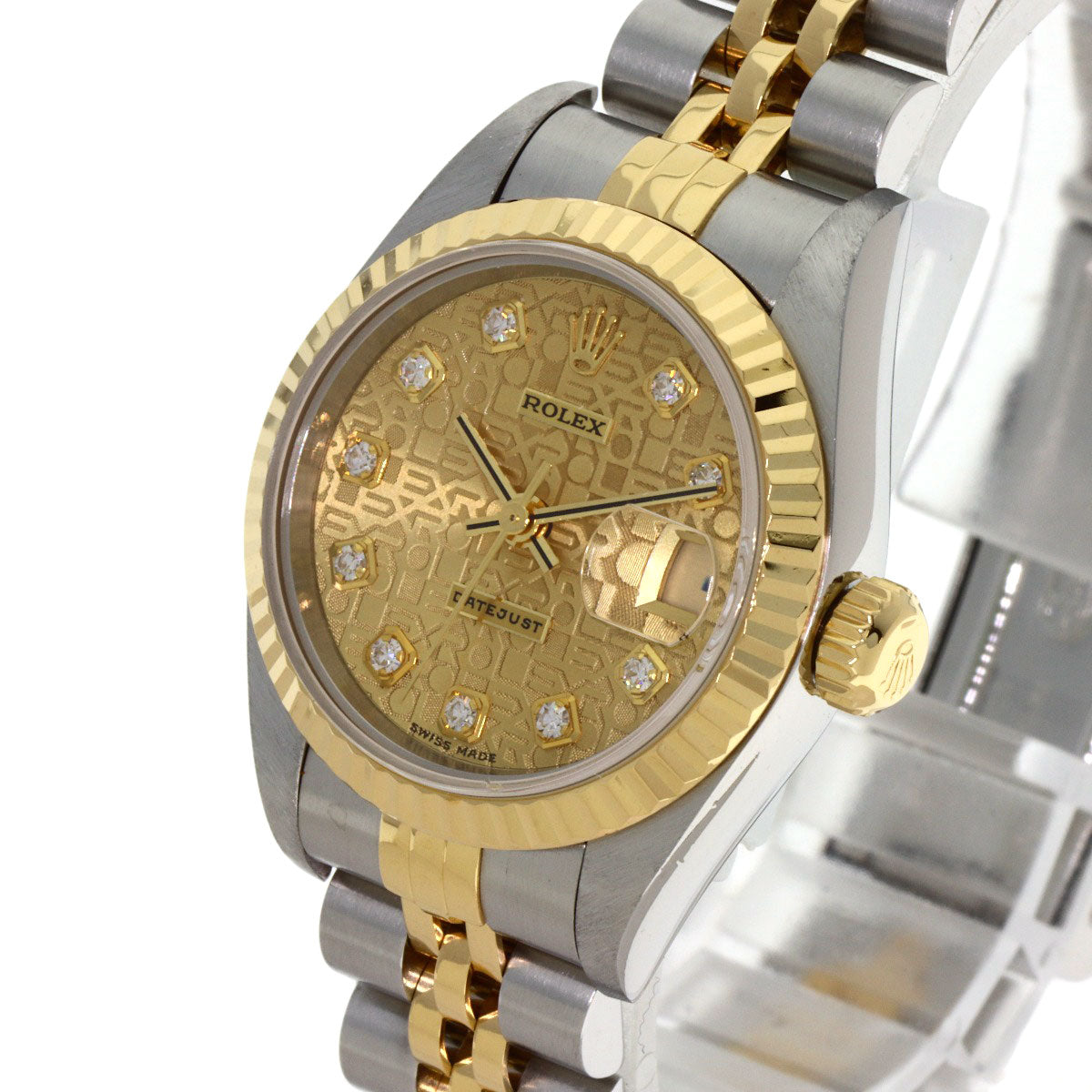 ROLEX DATEJUST 10P Diamond Watches 69173G Stainless Steel/SSxK18YG Ladies