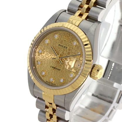 ROLEX DATEJUST 10P Diamond Watches 69173G Stainless Steel/SSxK18YG Ladies