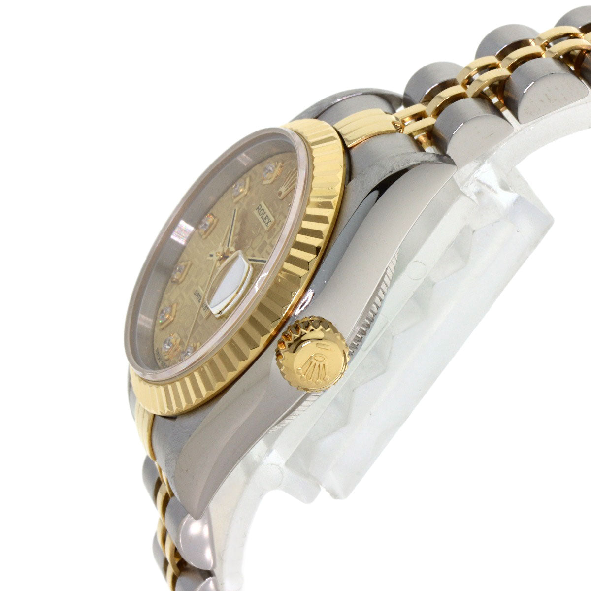 ROLEX DATEJUST 10P Diamond Watches 69173G Stainless Steel/SSxK18YG Ladies