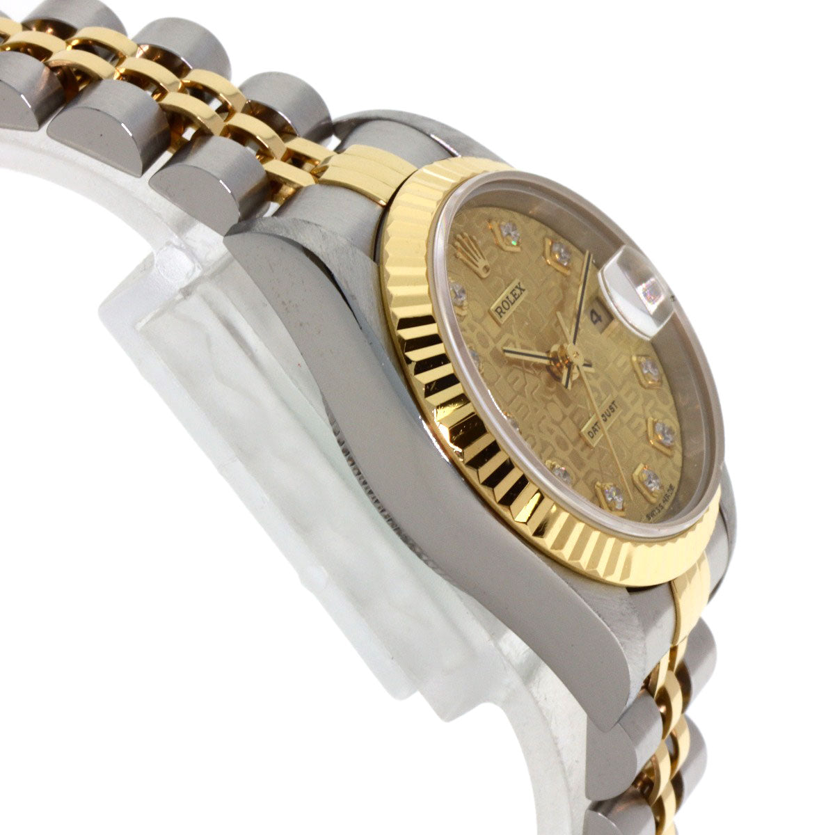 ROLEX DATEJUST 10P Diamond Watches 69173G Stainless Steel/SSxK18YG Ladies