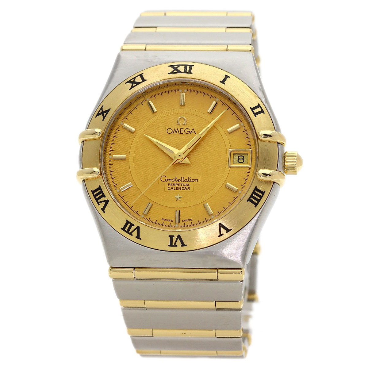 OMEGA Constellation Perpetual Calendar Watches 1252.10 Stainless Steel/SSxK18YG mens