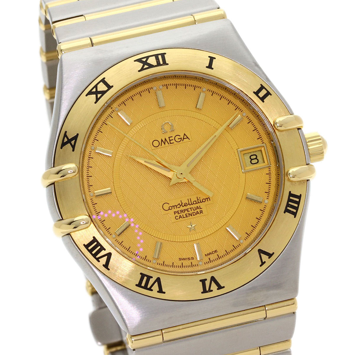 OMEGA Constellation Perpetual Calendar Watches 1252.10 Stainless Steel/SSxK18YG mens