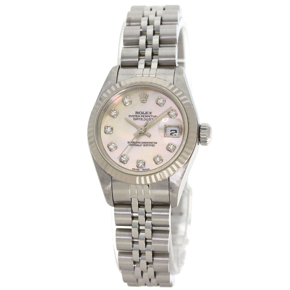 ROLEX DATEJUST 10P Diamond Watches 69174NG Stainless Steel/Stainless Steel Ladies