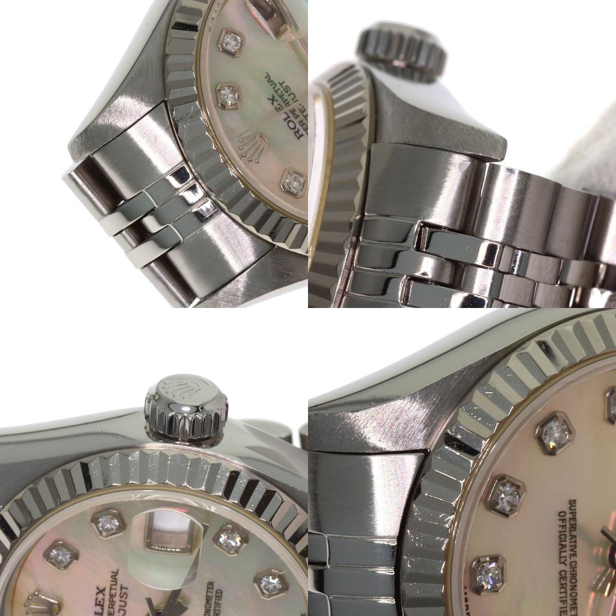 ROLEX DATEJUST 10P Diamond Watches 69174NG Stainless Steel/Stainless Steel Ladies