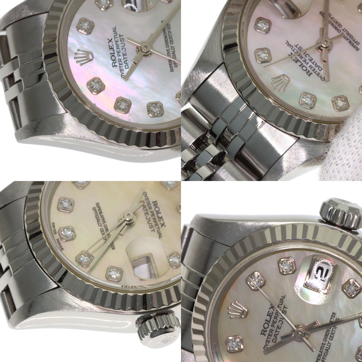 ROLEX DATEJUST 10P Diamond Watches 69174NG Stainless Steel/Stainless Steel Ladies