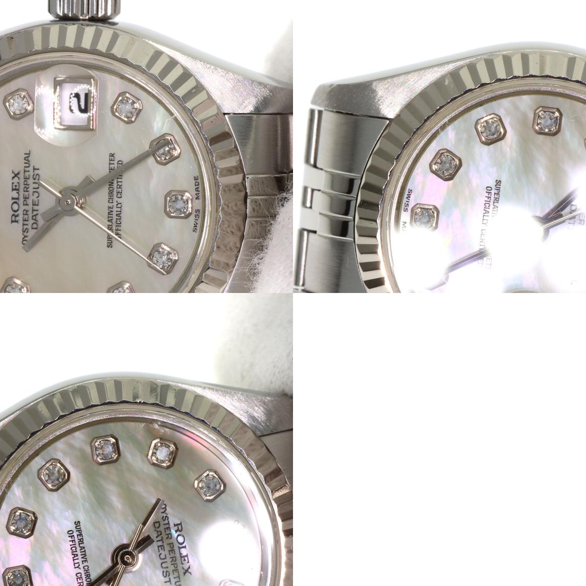 ROLEX DATEJUST 10P Diamond Watches 69174NG Stainless Steel/Stainless Steel Ladies