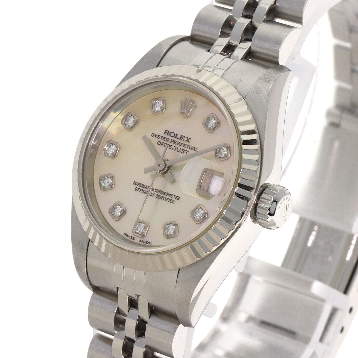 ROLEX DATEJUST 10P Diamond Watches 69174NG Stainless Steel/Stainless Steel Ladies