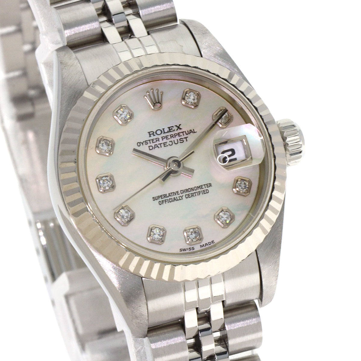 ROLEX DATEJUST 10P Diamond Watches 69174NG Stainless Steel/Stainless Steel Ladies