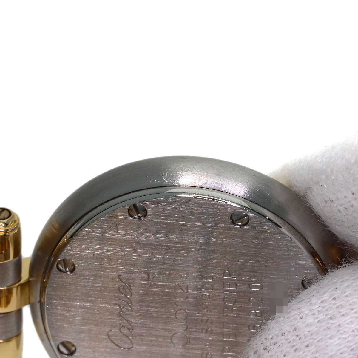 CARTIER PANTHERE SM Vendome 3 Row Watches Stainless Steel/SSxK18YG Ladies