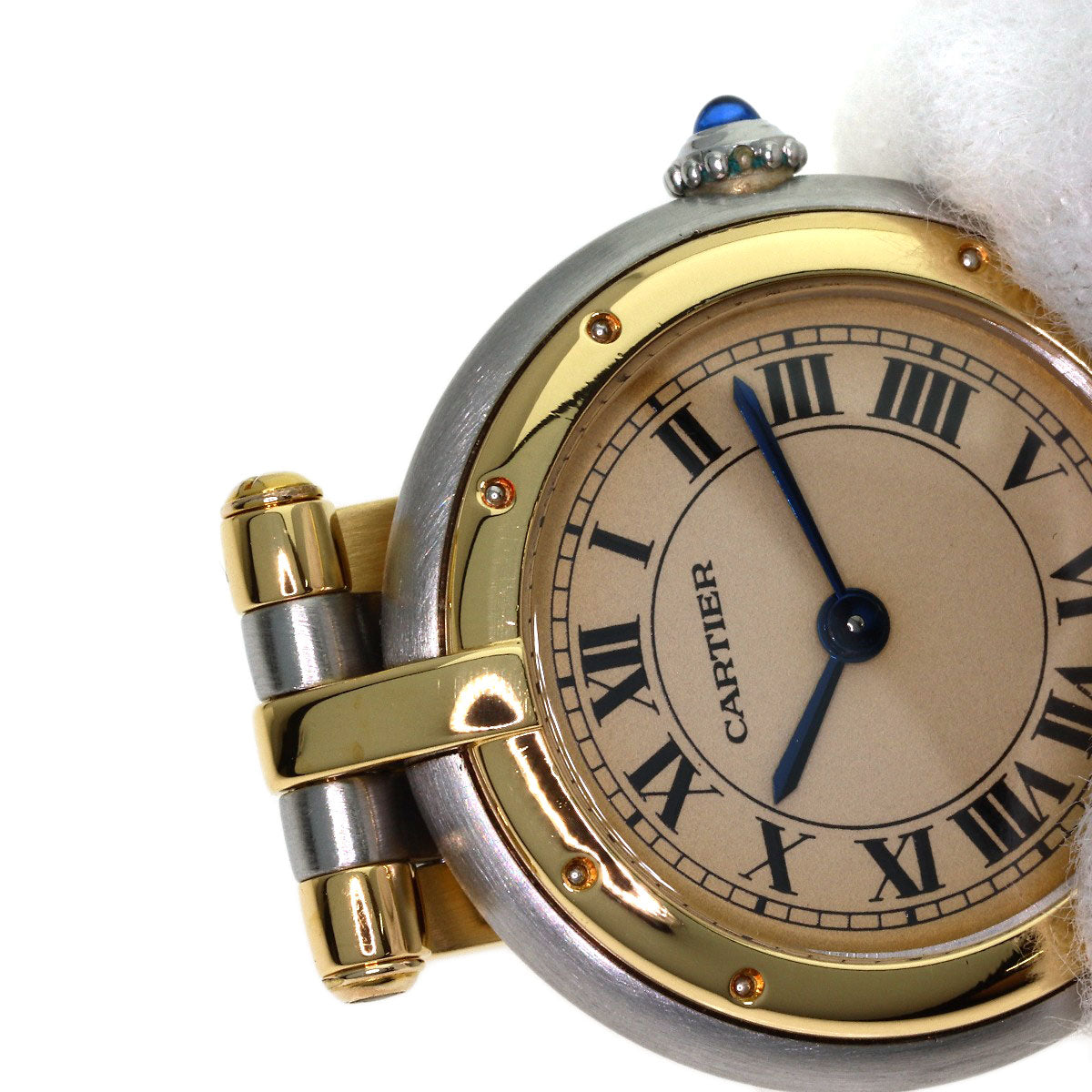 CARTIER PANTHERE SM Vendome 3 Row Watches Stainless Steel/SSxK18YG Ladies
