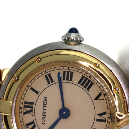 CARTIER PANTHERE SM Vendome 3 Row Watches Stainless Steel/SSxK18YG Ladies