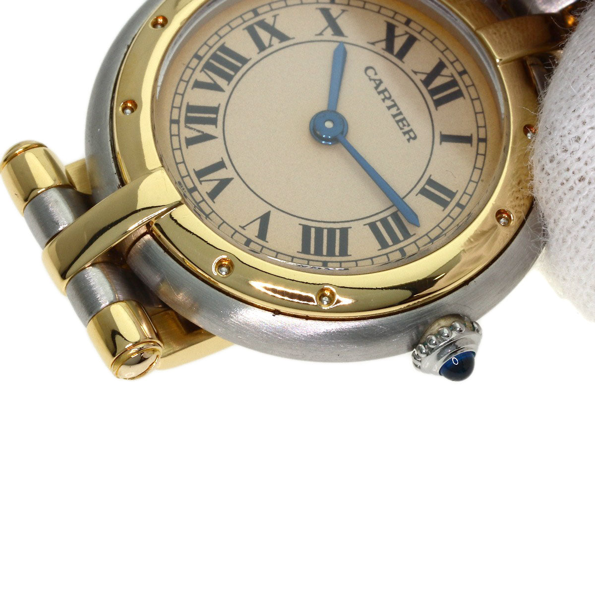 CARTIER PANTHERE SM Vendome 3 Row Watches Stainless Steel/SSxK18YG Ladies