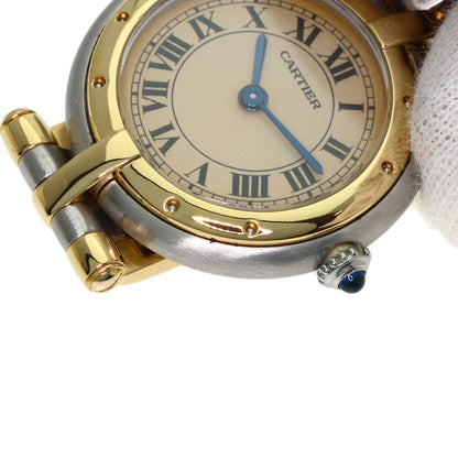 CARTIER PANTHERE SM Vendome 3 Row Watches Stainless Steel/SSxK18YG Ladies