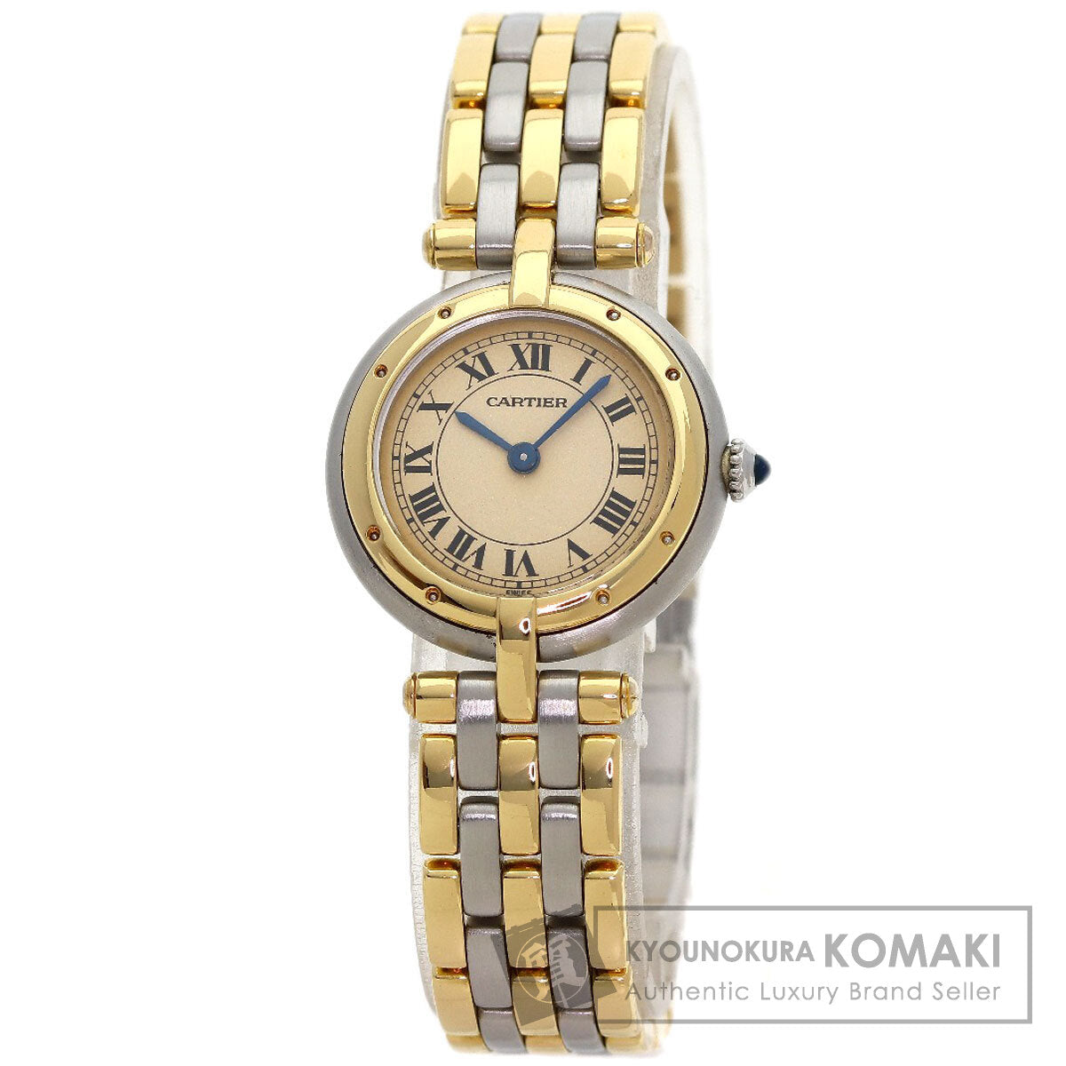 CARTIER PANTHERE SM Vendome 3 Row Watches Stainless Steel/SSxK18YG Ladies
