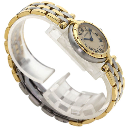 CARTIER PANTHERE SM Vendome 3 Row Watches Stainless Steel/SSxK18YG Ladies
