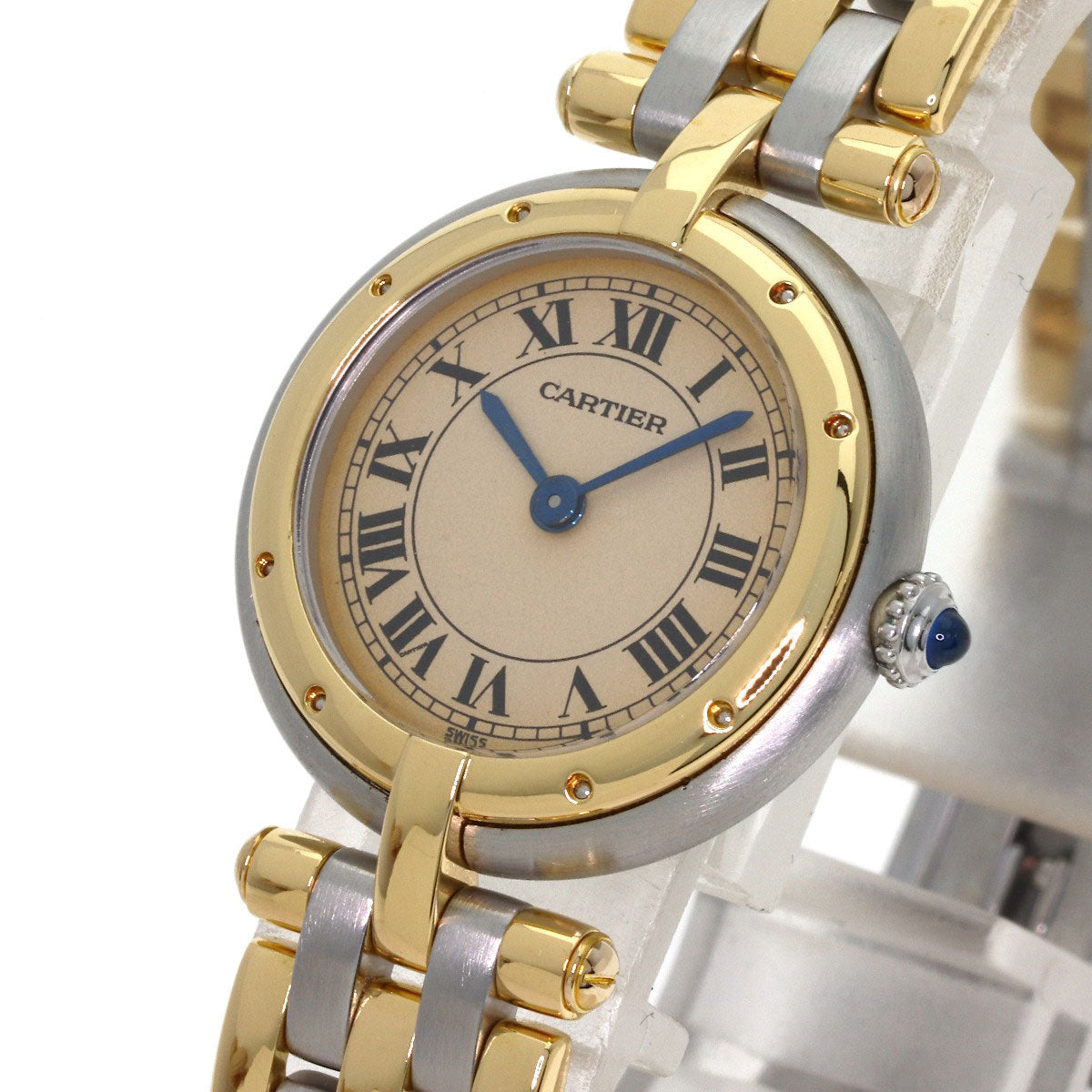 CARTIER PANTHERE SM Vendome 3 Row Watches Stainless Steel/SSxK18YG Ladies