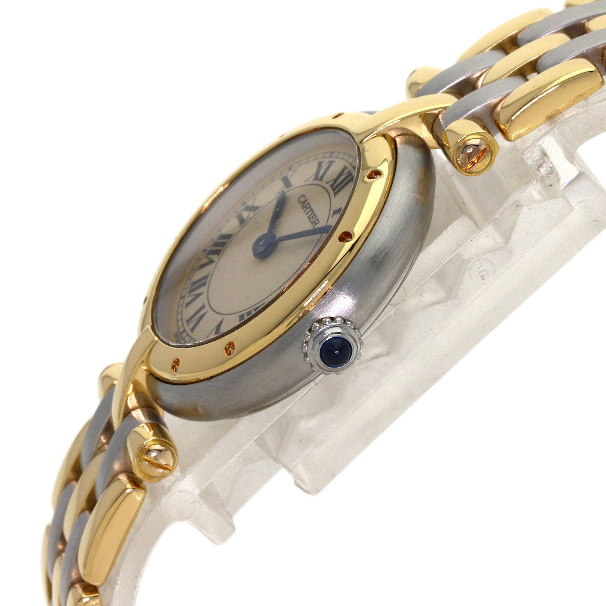 CARTIER PANTHERE SM Vendome 3 Row Watches Stainless Steel/SSxK18YG Ladies