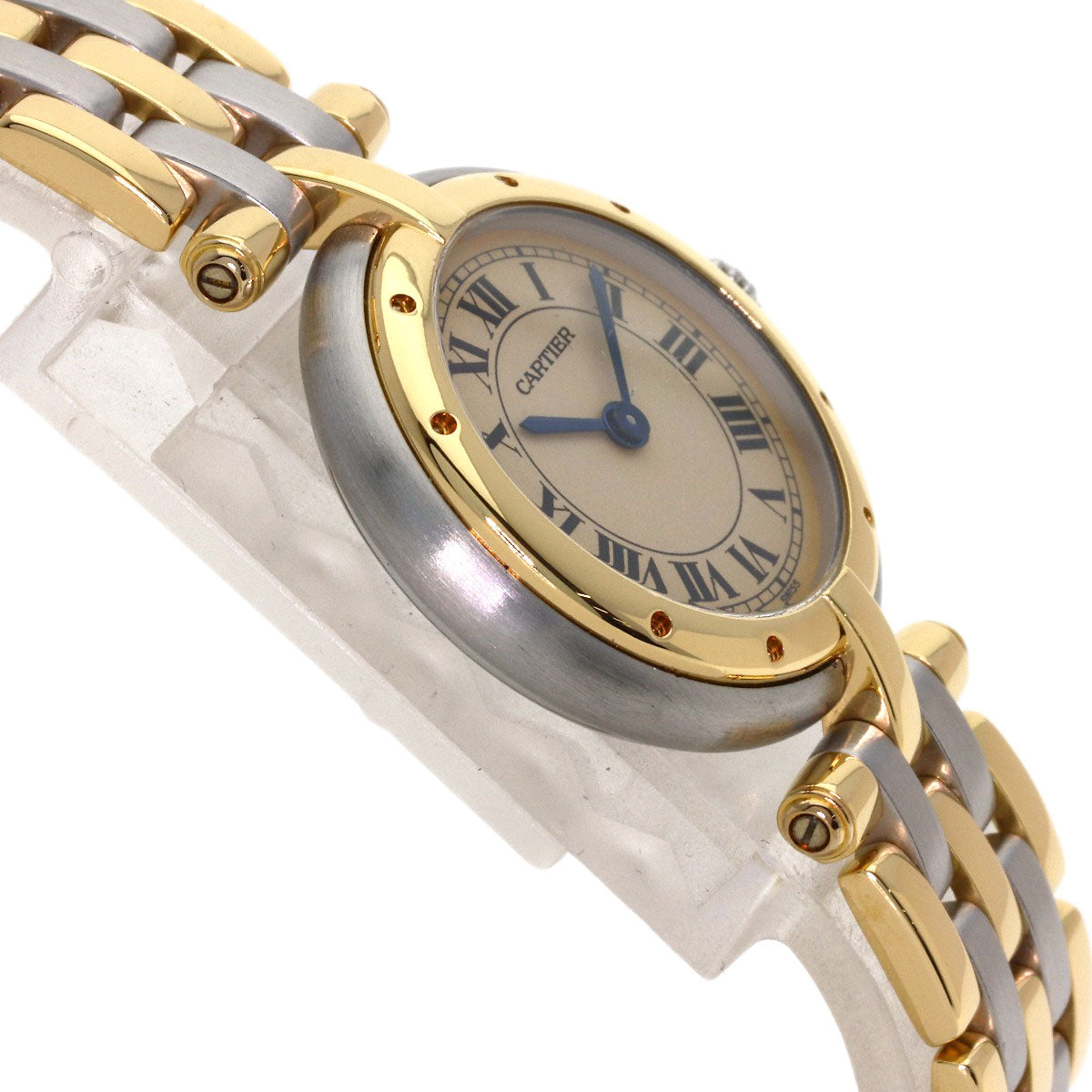 CARTIER PANTHERE SM Vendome 3 Row Watches Stainless Steel/SSxK18YG Ladies