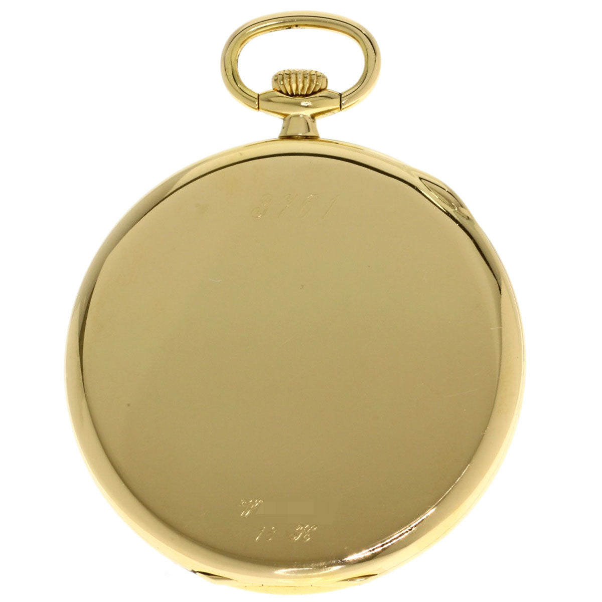 ROLEX Cellini White Roman Pocket Watch Watches 3761/8 K18 Yellow Gold mens