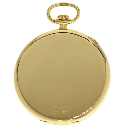 ROLEX Cellini White Roman Pocket Watch Watches 3761/8 K18 Yellow Gold mens