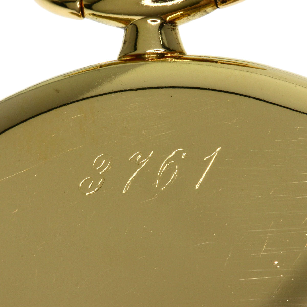ROLEX Cellini White Roman Pocket Watch Watches 3761/8 K18 Yellow Gold mens